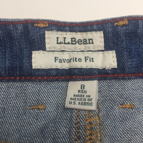 LL Bean Favorite Fit denim skirt, sz 8, NWOT - Picture 5 of 9